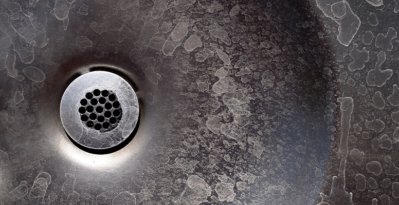 Scale buildup from hard water